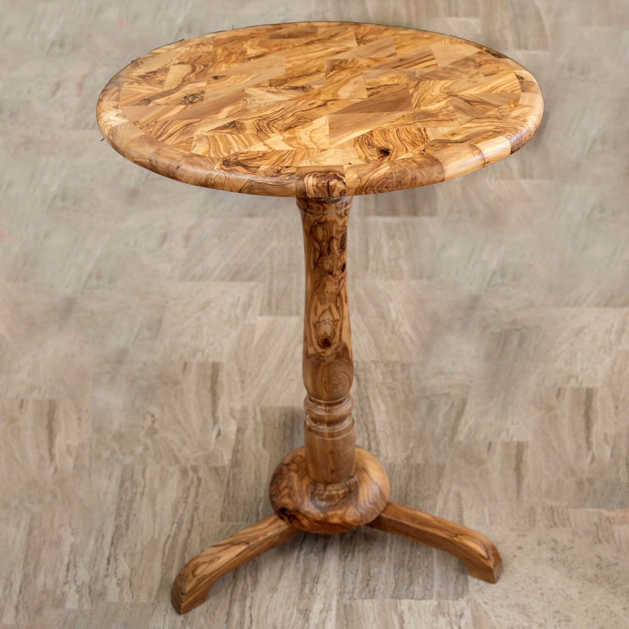 Handcrafted Ollive Wood Table