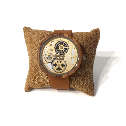 Men΄s watch with brown leather strap -image2-919