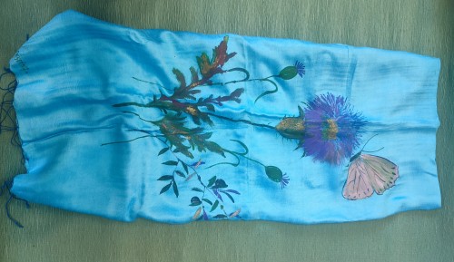 Silk Shawl Handpainted-image2-932
