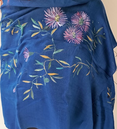 Hand Painted Silk Scarf-image2-953