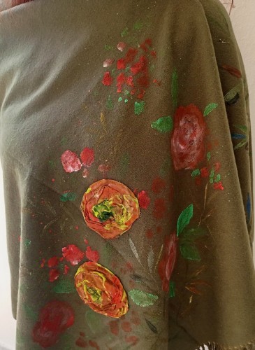 Hand Painted Cashmere Scarf-image2-955