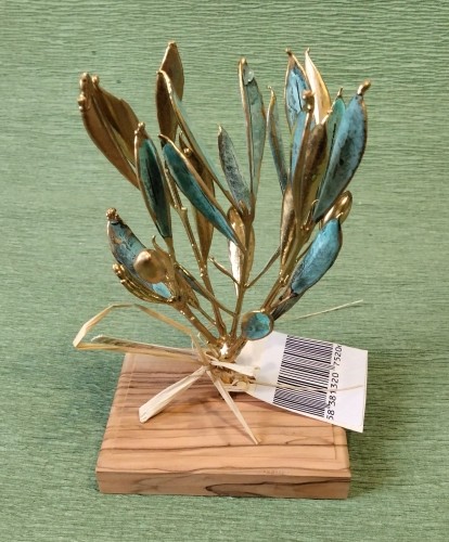 Φυσικό Κλαδί Ελιάς Επιχρυσωμένο Με Χρυσό 24Κ-image2-308