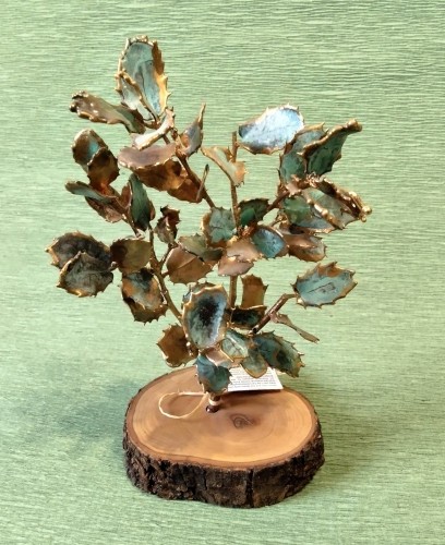 Natural Oak Branch Gilded With 24K Gold-image2-341