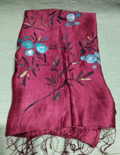 Hand -painted Silk scarf-image2-721
