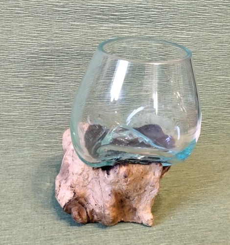 Κομμάτι ρίζας με Φυσητό γυαλί-image2-853