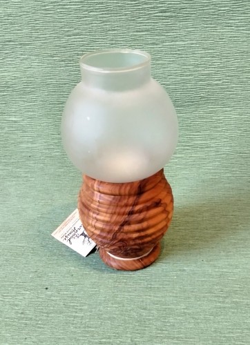 Πιθάρι κηροπήγιο ελιάς με γυαλί -image2-26