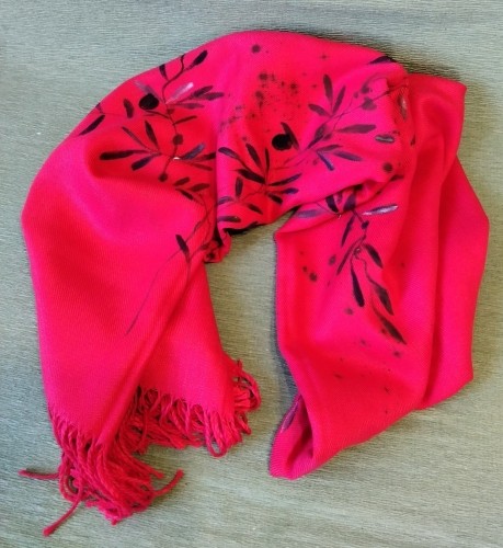 Cashmere Scarf Hand-painted 