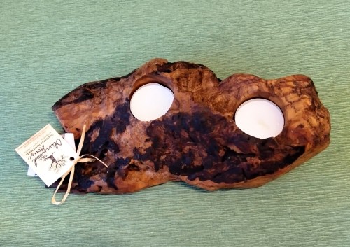 Piece of olive root with candles-image2-799