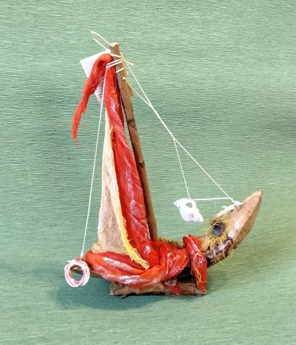 Καράβι Ιστιοφόρο με πανιά από γάζα -image2-859