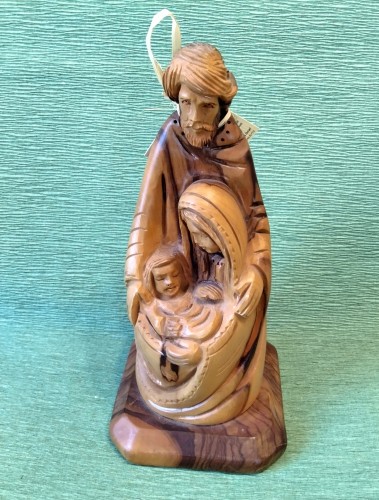 Amazing and unique..The Holy Family made with love from olive wood -image2-591