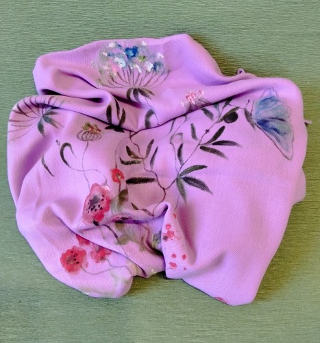 Hand-painted cashmere scarf-image2-822