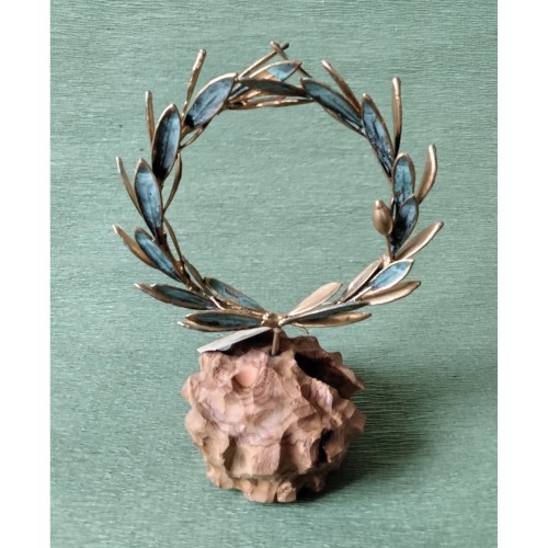 Στεφάνι Από Φυσικό Κλαδί Ελιάς Eπιχρυσωμένο Με Χρυσό 24Κ-image2-297