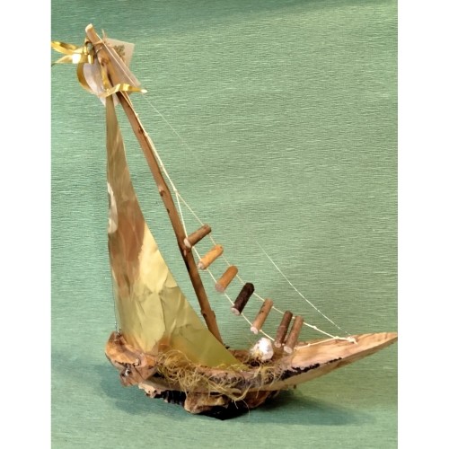 Καράβι Ιστιοφόρο με μπρούτζινα πανιά -image2-702