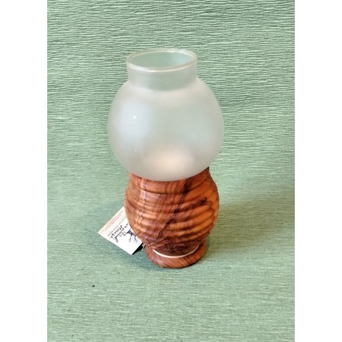 Πιθάρι κηροπήγιο ελιάς με γυαλί -image2-26