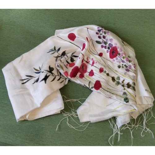 Εσάρπα μεταξωτή Ζωγραφισμένη Στο Χέρι-image2-472