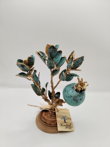 Natural Pomegranate Branch Covered In Gold 24K-image2-302