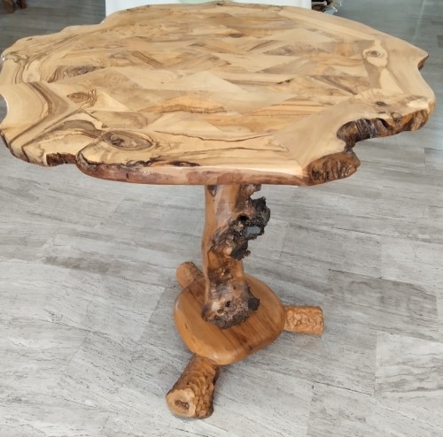 Handcrafted Ollive Wood Table-image1-714