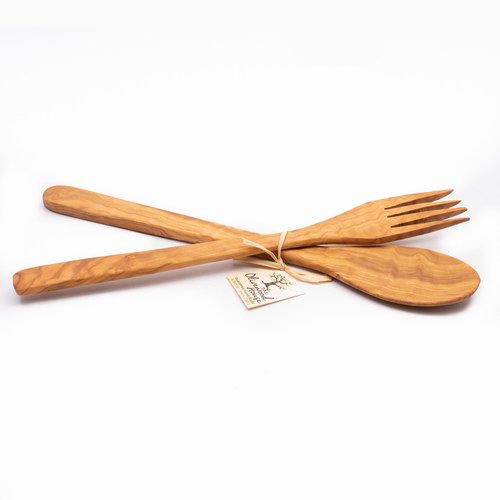 Handcrafted Food Set Spoon-Fork - Big