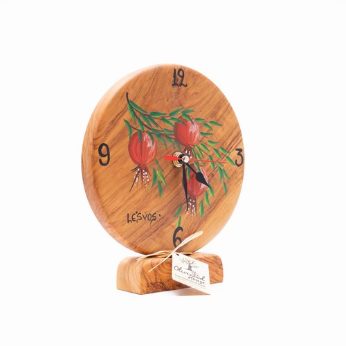 Τable Round Clock  Pomegranate Painted-image2-513