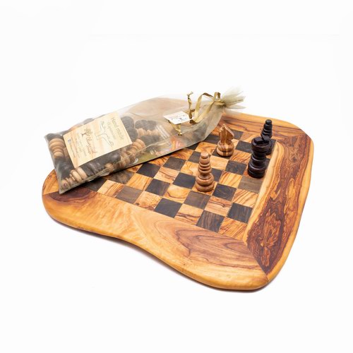Σκάκι Aπό Ξύλο Ελιάς Φυσικό-image2-570